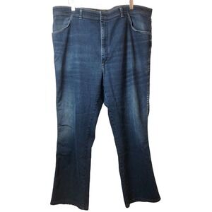 Wrangler Vintage Jeans High Waisted Dark Wash Soft Denim Men's Size 44X30